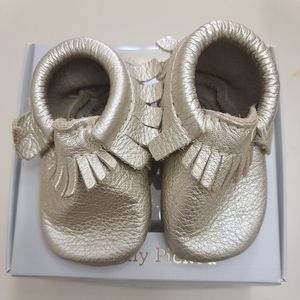 Freshly Picked Moccasin in Platinum Size 2